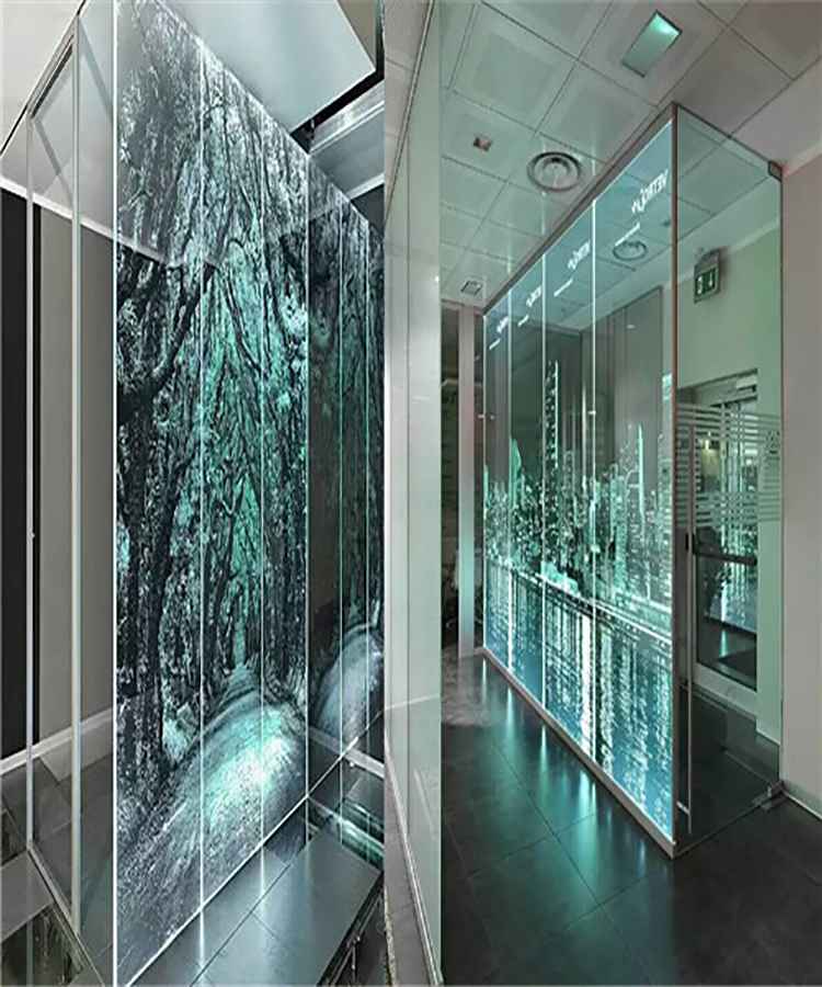 亚克力激光内雕景观展示发光玻璃