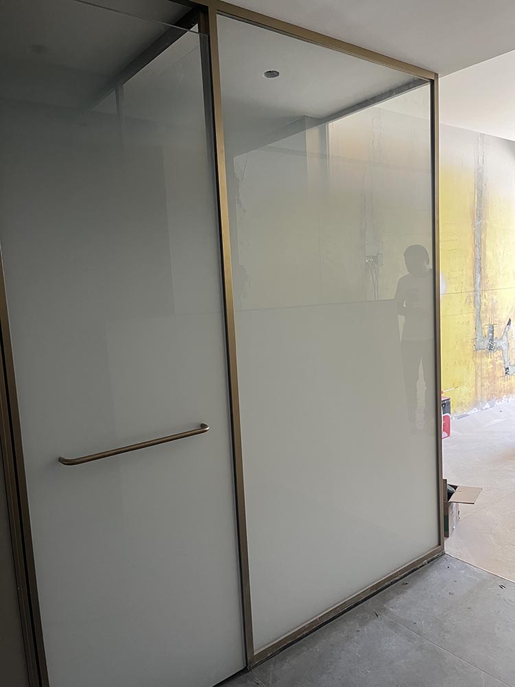 移门双层夹娟玻璃