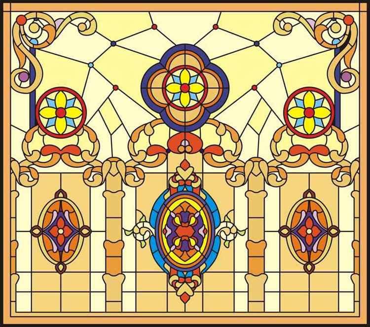 德阳手绘教堂彩绘玻璃