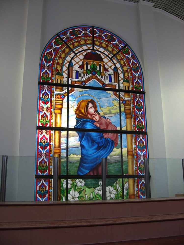 银川手绘教堂玻璃