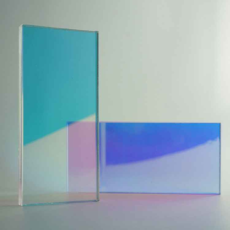 简约彩色艺术几何渐变玻璃