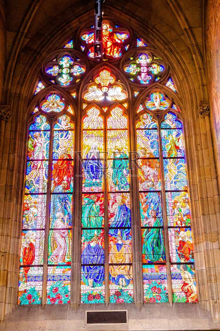 呼和浩特手绘教堂彩绘玻璃