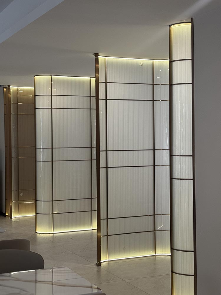 银玻长虹玻璃客厅浴室玻璃隔断