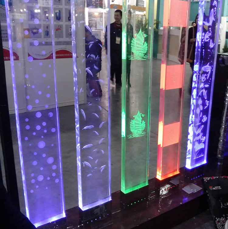 环保喷砂刻字3D3D激光内雕玻璃