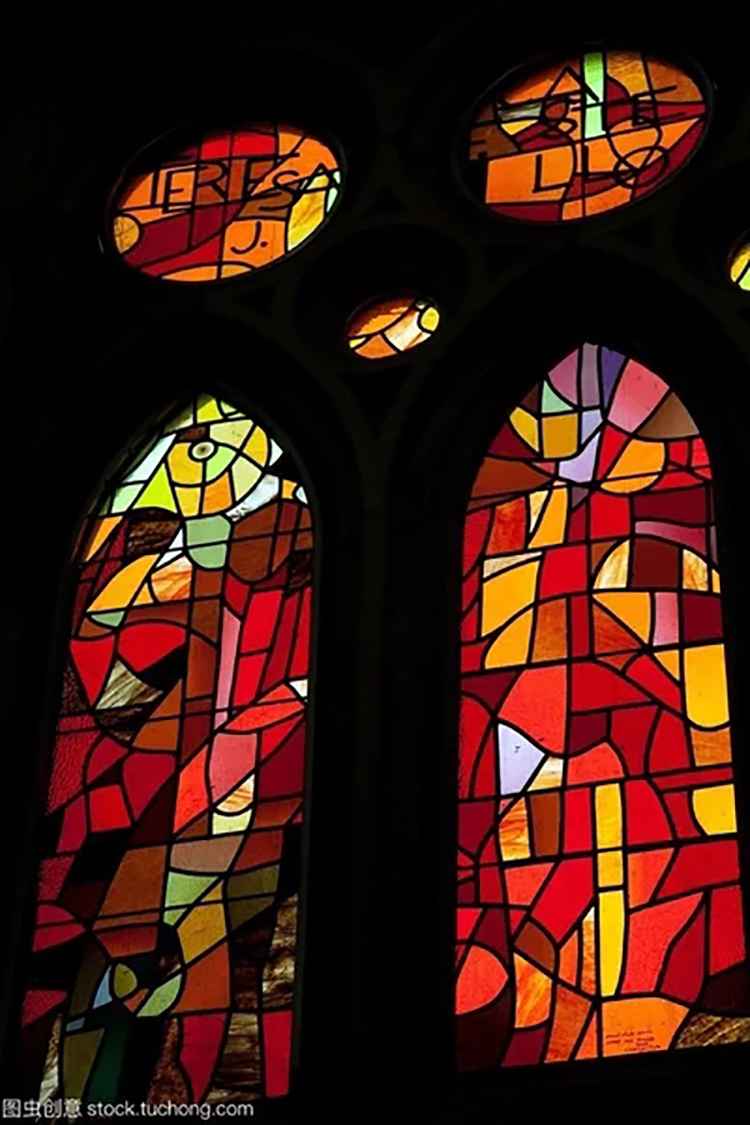 广州手绘教堂玻璃